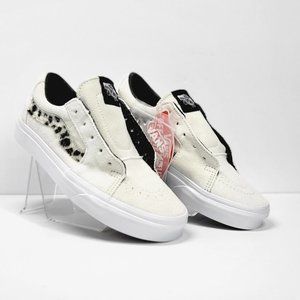 VANS women's Sk8-low dalmatian sneakers Sz 7 NEW